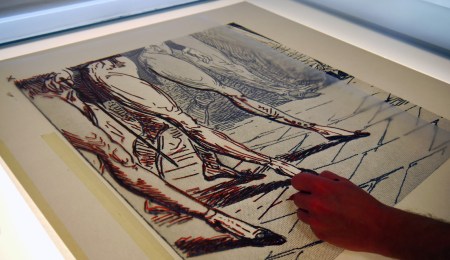 Charlie Billingham at the Jealous Print Studio, 2014, ph: Jealous Gallery