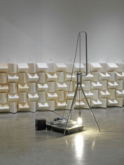 Haroon_Mirza, Cross section of a revolution, 2011