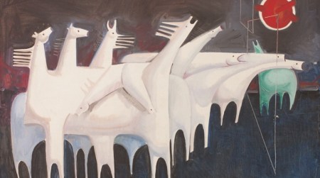 Kadhim Hayder, Fatigued Ten Horses Converse with Nothing, 1965