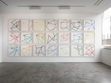 Spencer Finch, Paths through the Studio, 2011 Oil pastel on paper