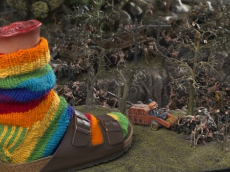 14 The Sum of all Evil (North) (detail), 2012-2013, Fibreglass, plastic and mixed media, 84 1-4 x 98 1-16 x 50 3-8 in, Photo- White Cube (Todd-White Art Photography)(1)