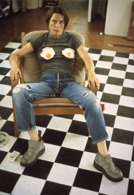 Self Portrait with Fried Eggs 1996 by Sarah Lucas born 1962